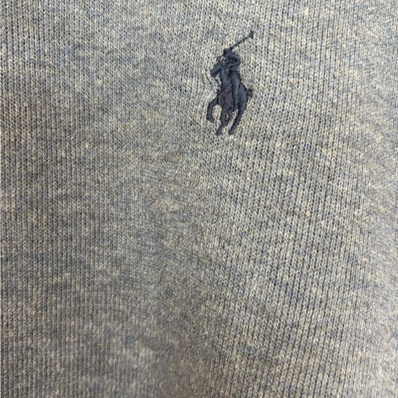 Polo by Ralph Lauren Heather Blue Quarter-Zip Sweatshirt - Picture 3 of 6